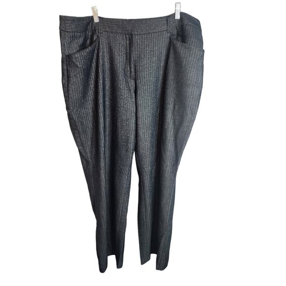 Lane Bryant Outlet Size 22 Dress Pants with Metallic Thread - Picture 1 of 5